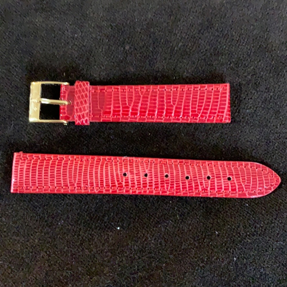 Red Lizard Watch Strap.5 inches